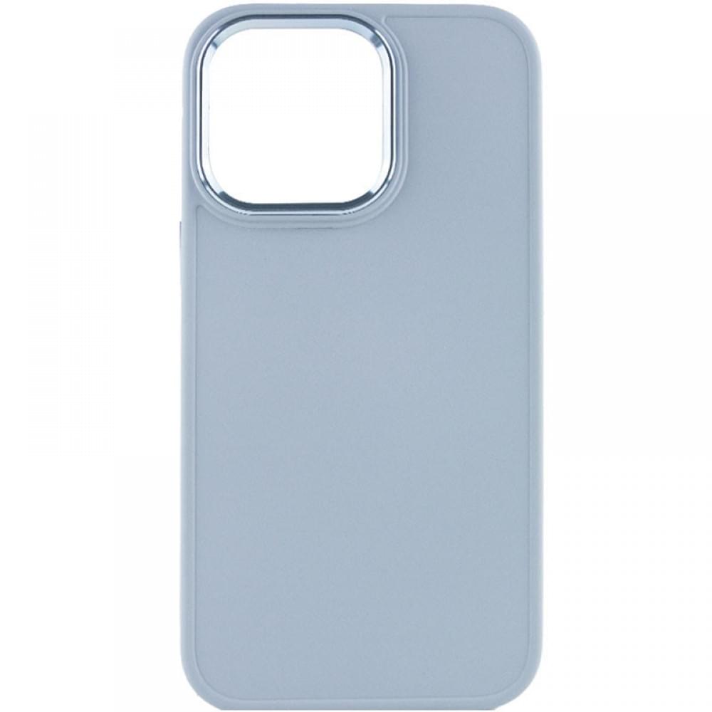 TPU чохол Bonbon Metal Style для Apple iPhone 14 Pro (6.1") Блакитний / Mist blue