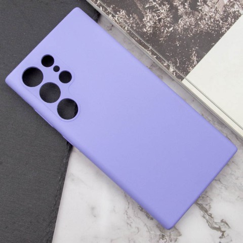 Чохол Silicone Cover Lakshmi Full Camera (AAA) для Samsung Galaxy S24 Ultra Бузковий / Dasheen