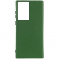 Чохол Silicone Cover Lakshmi (AA) для Samsung Galaxy S21 Ultra Зелений / Dark green
