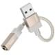 Перехідник Hoco UPA32D Clever USB to 3.5mm Gold