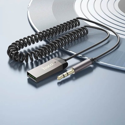 Аудіо ресивер Hoco E78 Benefit Metal gray