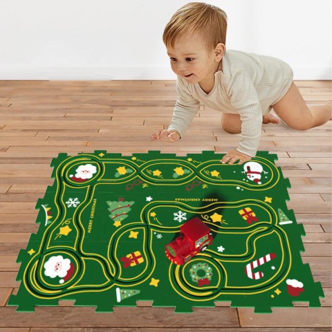 Розвиваюча іграшка-пазл SHT XDL588-19 Merry Christmas (13pcs) Green