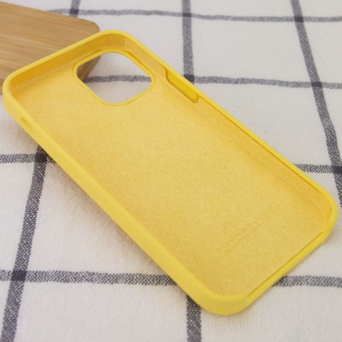 Чохол Silicone Case (AA) для Apple iPhone 12 Pro Max (6.7") Жовтий / Pollen