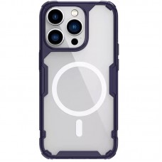TPU чохол Nillkin Nature Pro Magnetic для Apple iPhone 14 Pro Max (6.7") Темно-фіолетовий (прозорий)