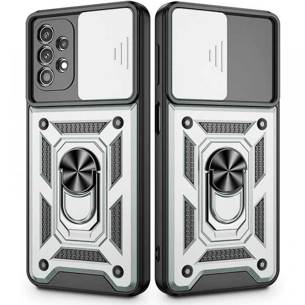 Чохол Ummi Camshield Serge Ring для Samsung Galaxy A72 4G / A72 5G Срібний