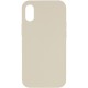 Чохол Silicone Case Full Protective (AA) NO LOGO для Apple iPhone X / XS (5.8") Бежевий / Antique White