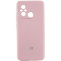 Чохол Silicone Cover Lakshmi Full Camera (AA) with logo для Xiaomi Redmi 12C / Poco C55 Рожевий / Pink Sand