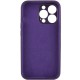 Чохол Silicone Case Full Camera Protective (AA) NO LOGO для Apple iPhone 15 Pro (6.1") Фіолетовий / Elderberry