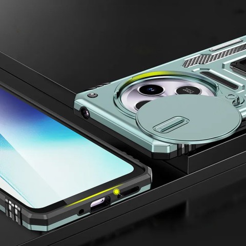 Ударостійкий чохол Camshield Army Ring для Xiaomi Redmi 14C / A4 / Poco C75 Зелений / Light Green