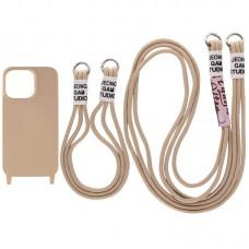 Чохол TPU two straps California для Apple iPhone 13 Pro (6.1") Бежевий / Beige