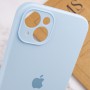 Чохол Silicone Case Full Camera Protective (AA) для Apple iPhone 13 (6.1") Блакитний / Sweet Blue / PVH