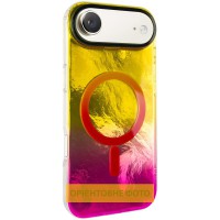 Чохол TPU Shiny Mountain (MagFit) для Apple iPhone 17 Air (6.5") Yellow / Pink