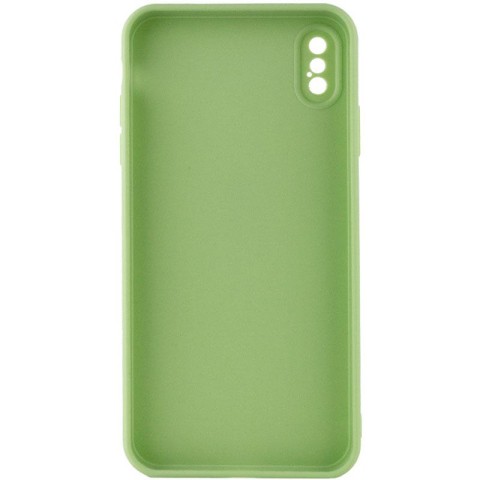 Силіконовий чохол Candy Full Camera для Apple iPhone XS Max (6.5") Фісташковий