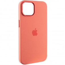 Чохол Silicone Case Metal Buttons (AA) для Apple iPhone 12 Pro Max (6.7") Рожевий / Pink Pomelo