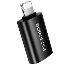 Перехідник Borofone BV26 Lightning Male to USB Female USB2.0 Black