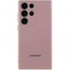 Чохол Silicone Cover Lakshmi Full Camera (AA) with logo для Samsung Galaxy S25 Ultra Рожевий / Pink Sand