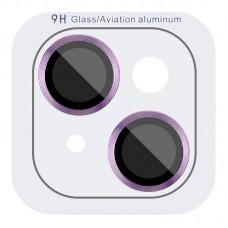 Захисне скло Metal Classic на камеру (у упак.) для Apple iPhone 14 (6.1") / 14 Plus (6.7") Фіолетовий / Purple