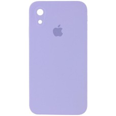 Чохол Silicone Case Square Full Camera Protective (AA) для Apple iPhone XR (6.1") Бузковий / Dasheen