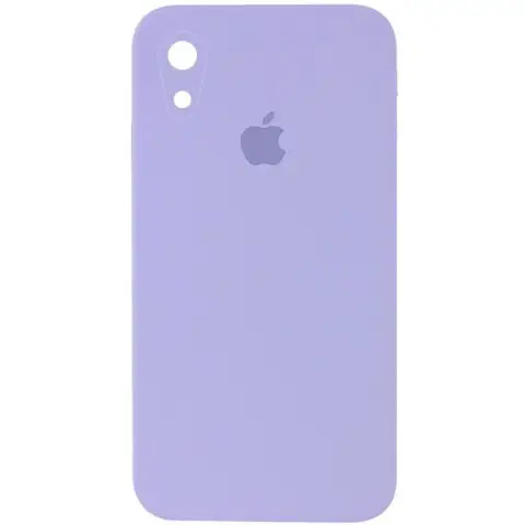 Чохол Silicone Case Square Full Camera Protective (AA) для Apple iPhone XR (6.1") Бузковий / Dasheen