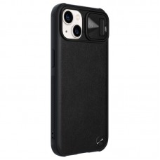 Шкіряна накладка Nillkin Camshield Leather (шторка на камеру) для Apple iPhone 13 (6.1") Чорний / Black
