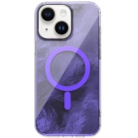 Чохол TPU Shiny Mountain (MagFit) для Apple iPhone 14 / 13 (6.1") Purple