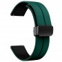 Силіконовий ремінець Classy для Smart Watch 20mm Green / Black