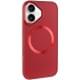 TPU чохол Bonbon Metal Style with MagSafe для Apple iPhone 16 Plus (6.7") Червоний / Red