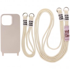 Чохол TPU two straps California для Apple iPhone 13 (6.1") Бежевий / Antigue White