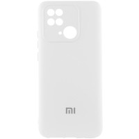 Чохол Silicone Cover Lakshmi Full Camera (AAA) with Logo для Xiaomi Redmi 10C Білий / White