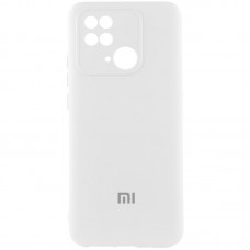 Чохол Silicone Cover Lakshmi Full Camera (AAA) with Logo для Xiaomi Redmi 10C Білий / White