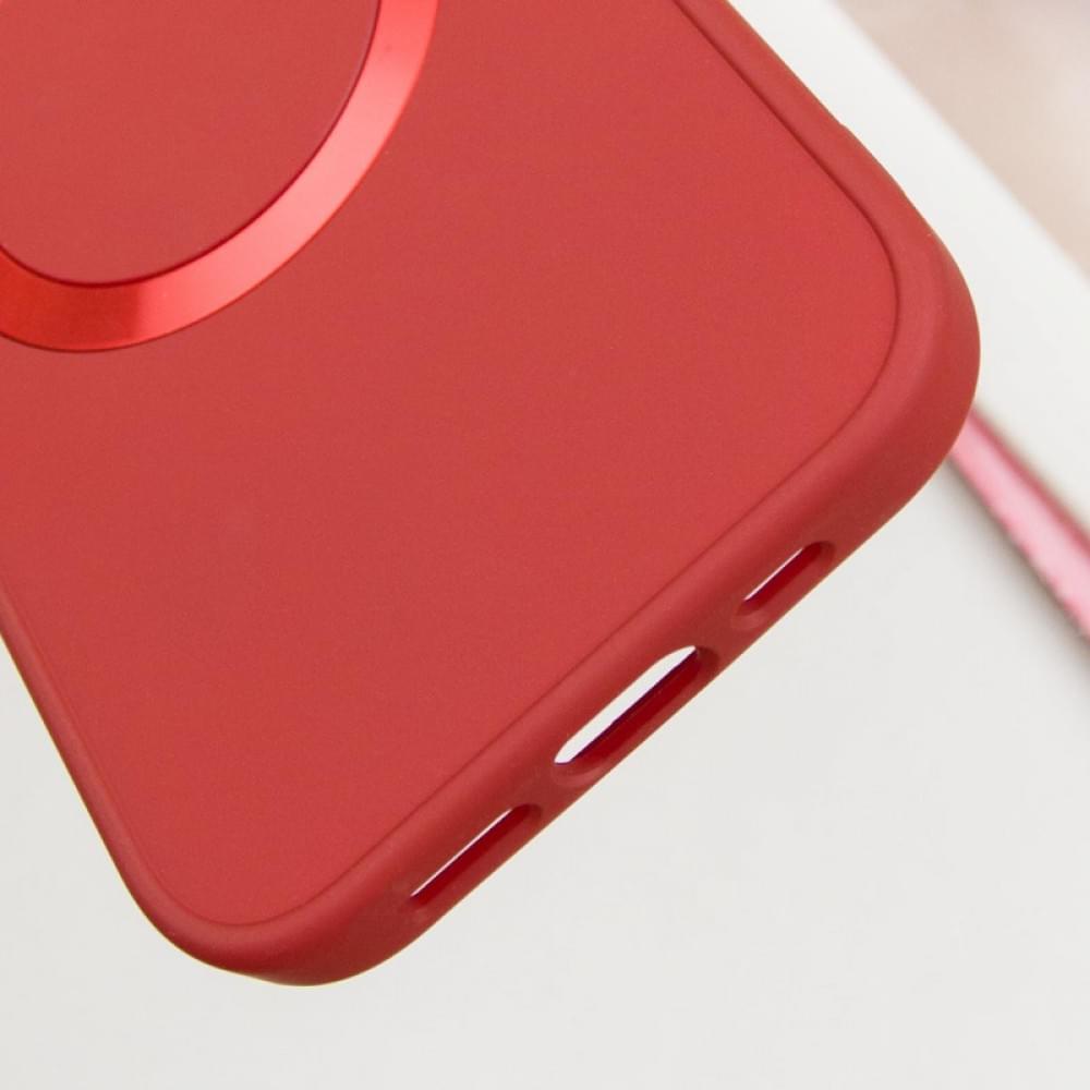 TPU чохол Bonbon Metal Style with MagSafe для Apple iPhone 16 Plus (6.7") Червоний / Red