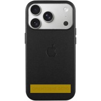 Чохол шкіряний Leather Case (AA) with MagSafe and Animation для Apple iPhone 17 Air (6.5") Black