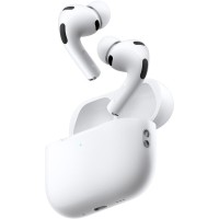 Бездротові TWS навушники Airpods Pro 3 ANC+AI USB-C Wireless Charging Case for Apple (АAA) White