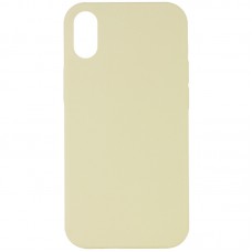 Чохол Silicone Case Full Protective (AA) NO LOGO для Apple iPhone X / XS (5.8") Жовтий / Mellow Yellow