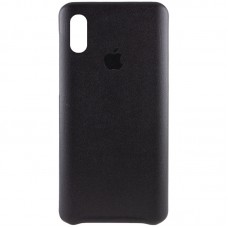 Шкіряний чохол AHIMSA PU Leather Case Logo (A) для Apple iPhone XS Max (6.5") Чорний