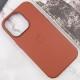 Шкіряний чохол Leather Case (AAA) with MagSafe and Animation для Apple iPhone 14 Pro Max (6.7") Umber