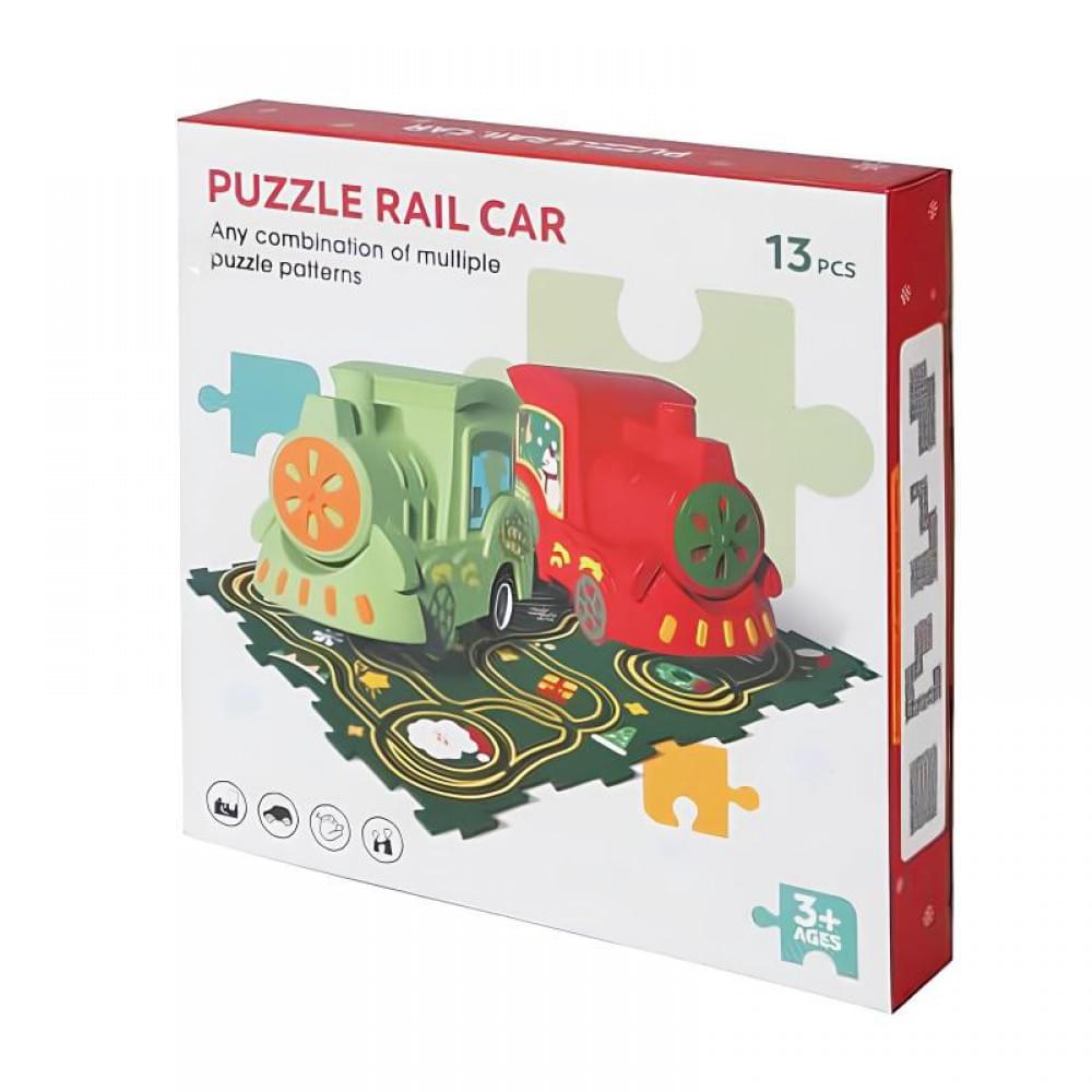 Розвиваюча іграшка-пазл SHT XDL588-19 Merry Christmas (13pcs) Green