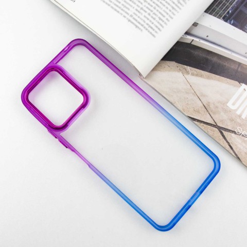 Чохол TPU+PC Fresh sip series для Xiaomi Redmi 12 Синій / Фіолетовий