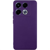 Чохол TPU GETMAN Liquid Silk Full Camera для Infinix Note 40 Pro 4G Темно фіолетовий / Dark Purple