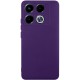 Чохол TPU GETMAN Liquid Silk Full Camera для Infinix Note 40 Pro 4G Темно фіолетовий / Dark Purple