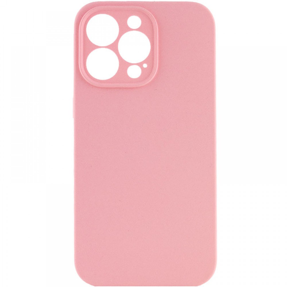 Чохол Silicone Case Full Camera Protective (AA) NO LOGO для Apple iPhone 13 Pro (6.1") Рожевий / Light pink