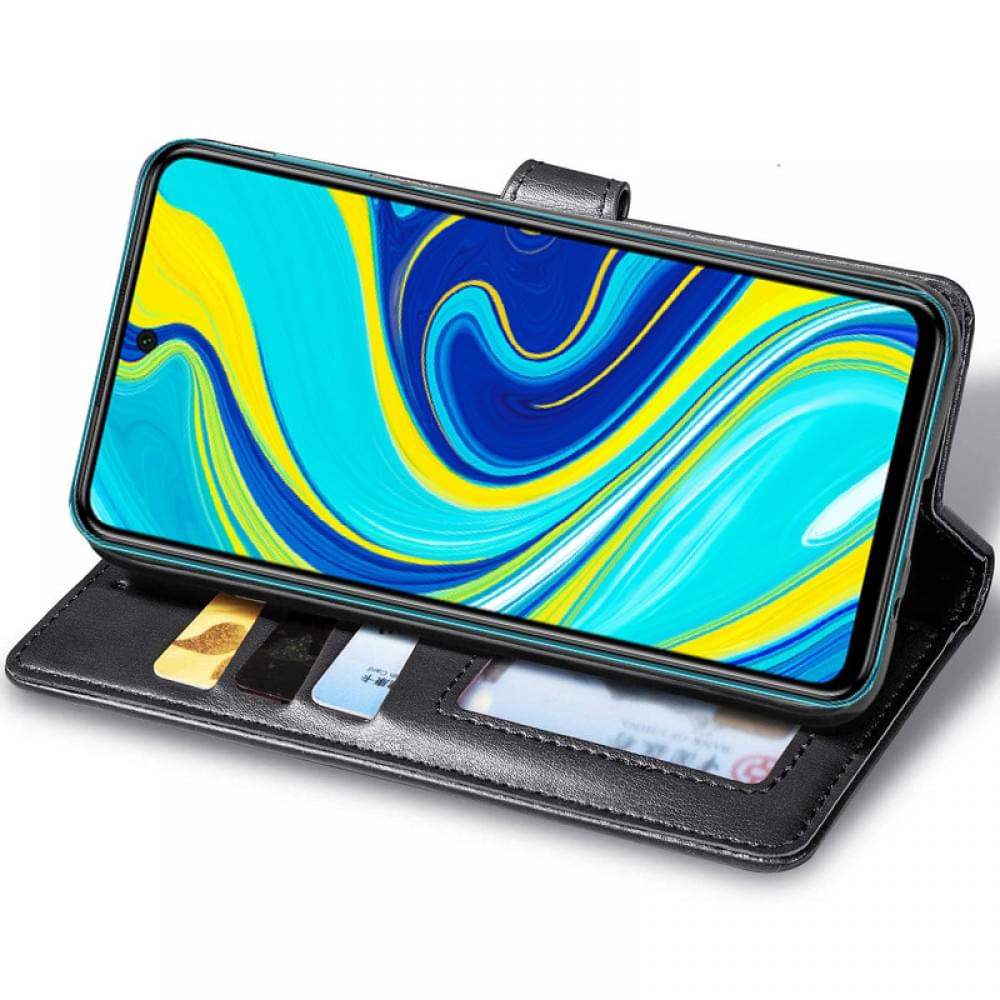 Кожаный чехол-книжка GETMAN Gallant (PU) для Xiaomi Redmi Note 9s / Note 9 Pro / Note 9 Pro Max