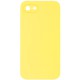 Чохол Silicone Case Square Full Camera Protective (AA) NOLOGO для Apple iPhone 6/6s (4.7") Жовтий / Yellow