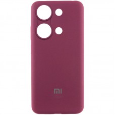 Чохол Silicone Cover Lakshmi Full Camera (AAA) with Logo для Xiaomi Redmi Note 13 Pro 4G Бордовий / Plum