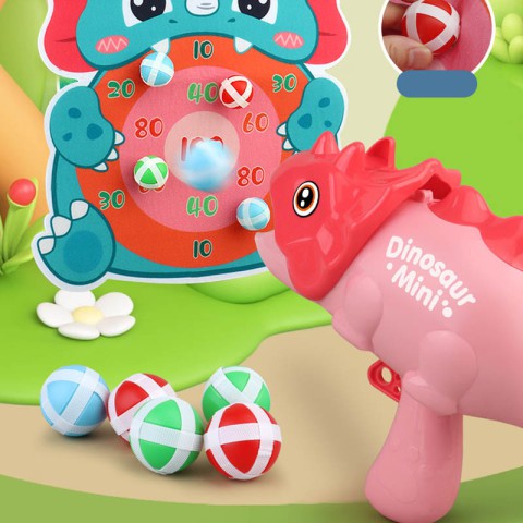 Інтерактивна гра Dinosaur Athletics Gun на липучках + мішень Red