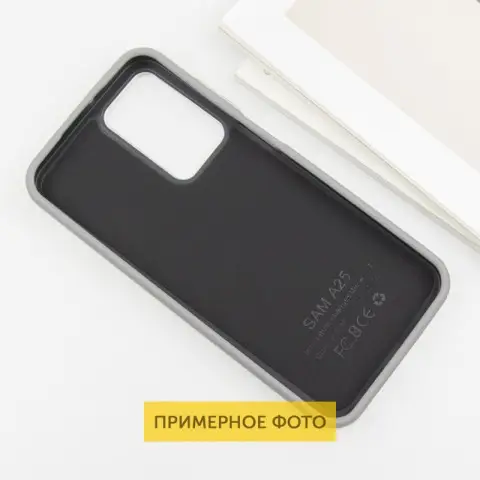 Шкіряний чохол Leather Case Metal Buttons для Xiaomi Redmi 9C Titanium Gray