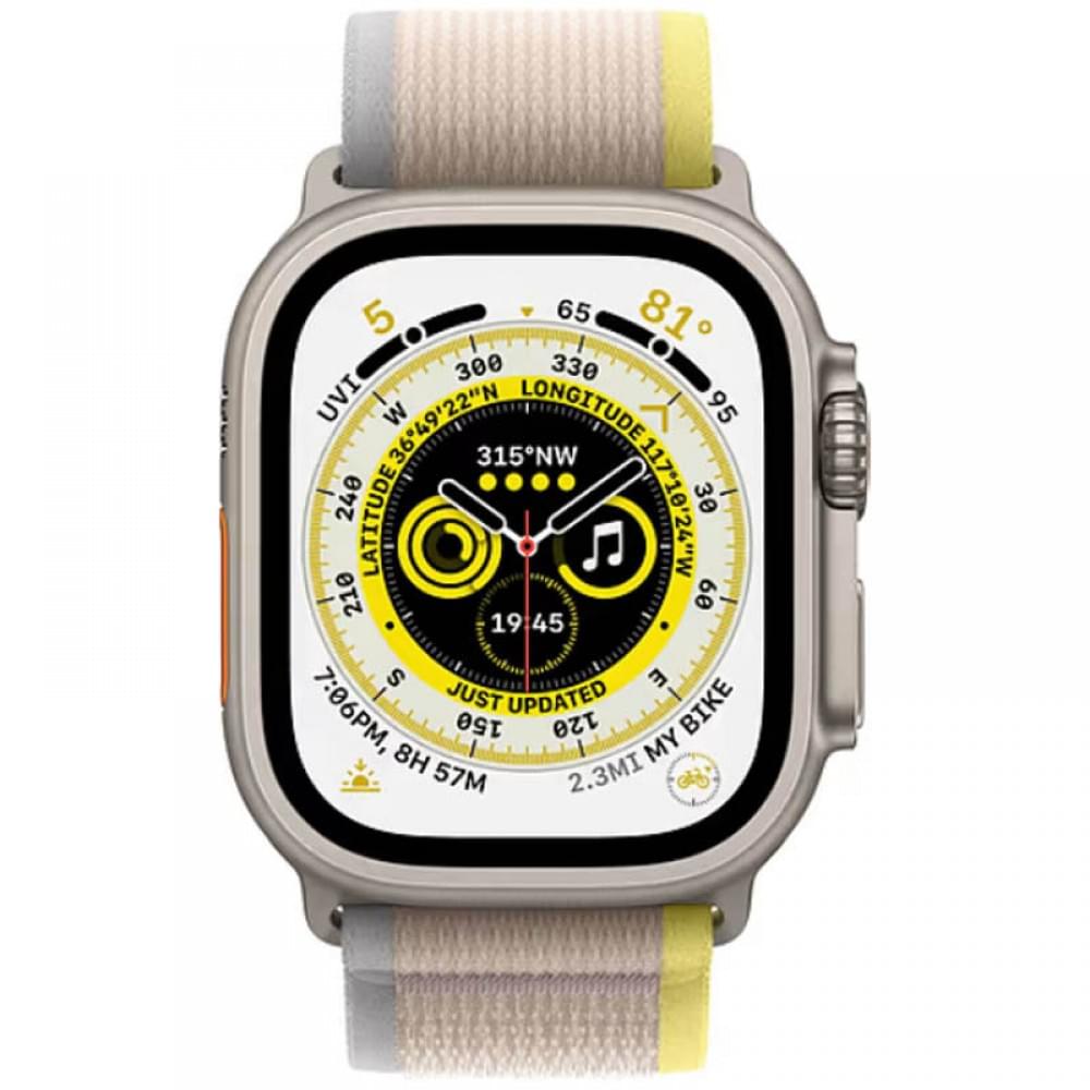 Ремінець Hoco WA14 Original series Apple watch (38/40/41mm) Yellow with White