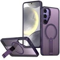 Чохол TPU Breeze with MagSafe stand для Samsung Galaxy S25+ / S24+ Purple