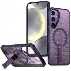 Чохол TPU Breeze with MagSafe stand для Samsung Galaxy S25+ / S24+ Purple