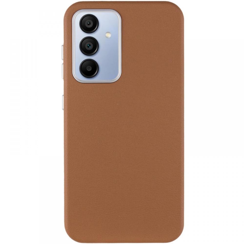 Кожаный чехол Leather Case Metal Buttons для Samsung Galaxy S23 FE